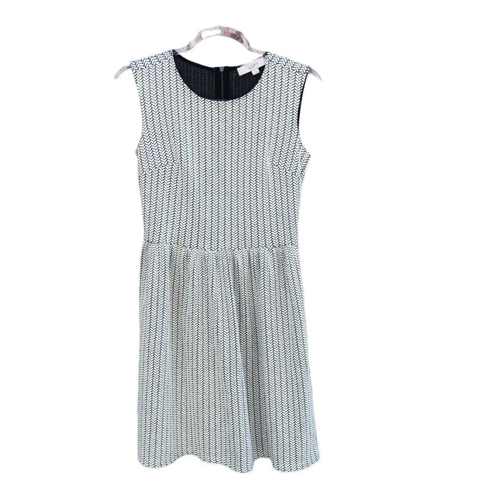 Ann Taylor LOFT Sleeveless Dress A-Line Dress Size 0 - Picture 4 of 9